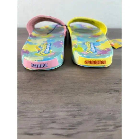 Spongebob Patrick Colorfor Slid Sandals Women's Size 9 NWT - Picture 4 of 6